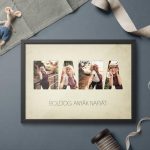 A3 méretű paszpartus kép, fotónyomtatással – anya, mama - Image 12