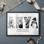 A3 méretű paszpartus kép, fotónyomtatással – anya, mama - Image 29