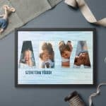 A3 méretű paszpartus kép, fotónyomtatással – anya, mama - Image 28