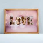 A3 méretű paszpartu – love