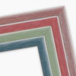 Erezetes matt fa képkeret