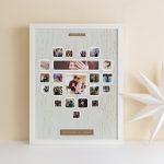 A5 méretű fotó fa képkerettel